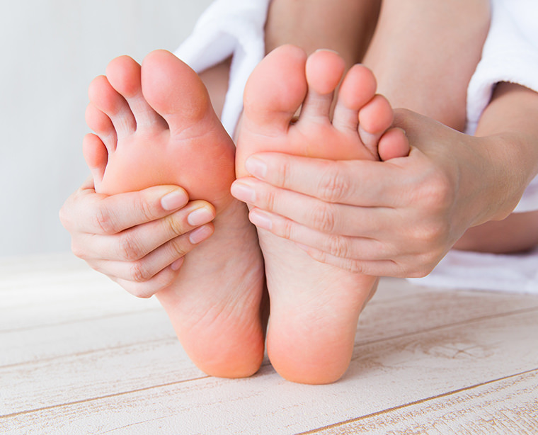 El eczema de los pies